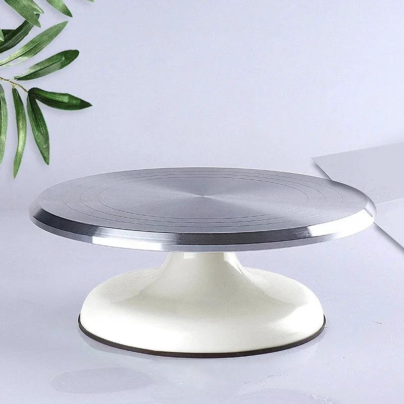 Baking Tools Aluminum Alloy Cake Turntable Cake Mounting Table by Bowlift