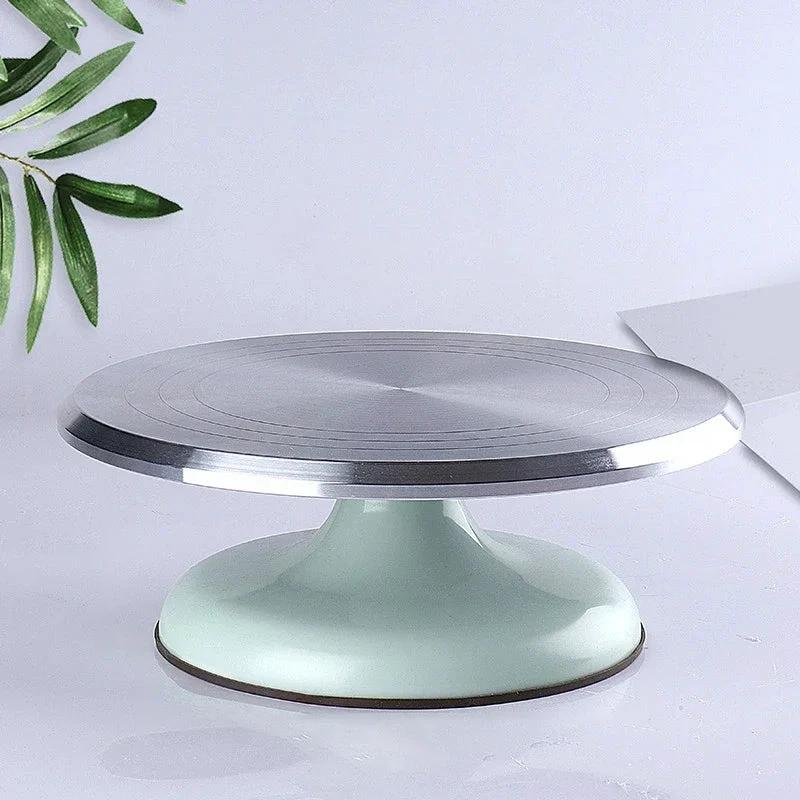 Baking Tools Aluminum Alloy Cake Turntable Cake Mounting Table by Bowlift