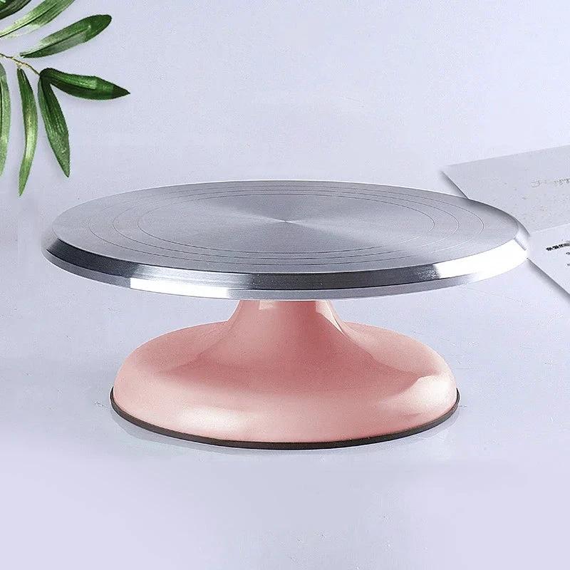 Baking Tools Aluminum Alloy Cake Turntable Cake Mounting Table by Bowlift