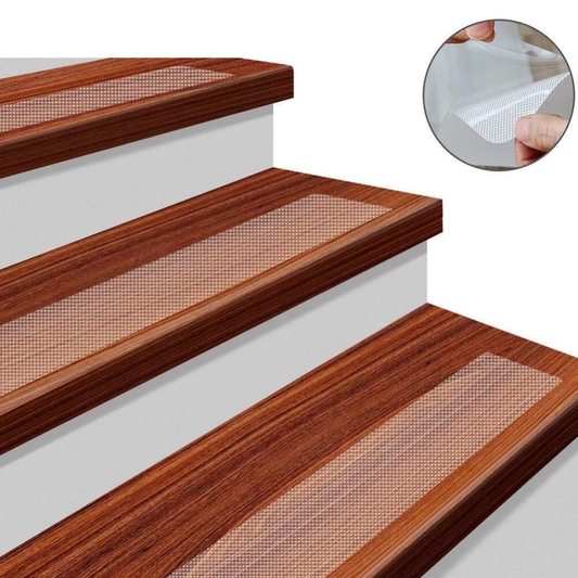 Clear Non-Slip Stair Tread Strips – Indoor Safety Grip Tape for Steps by BowLift