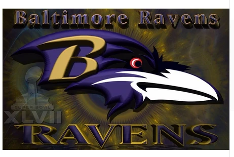 Baltimore Ravens Flag-3x5FT NFL Banner-100% polyester-gloves-champions-super bowl by flagsshop