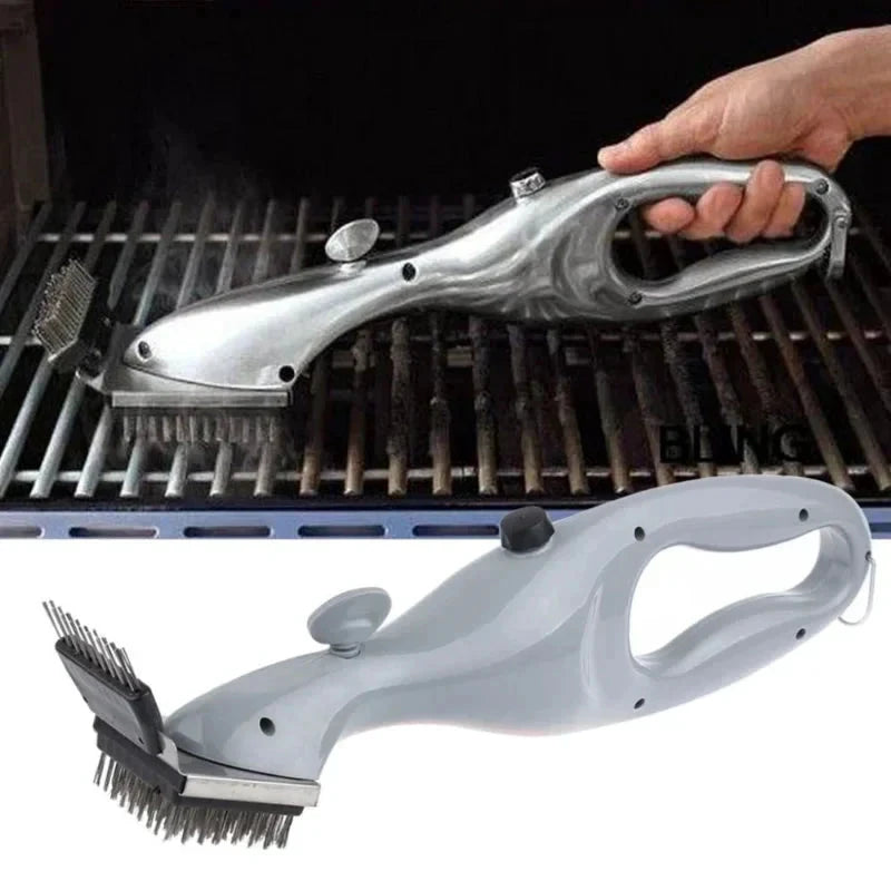 Barbecue Grill Outdoor Steam Cleaning Brush BBQ Cleaner Charcoal Scraper by Bowlift
