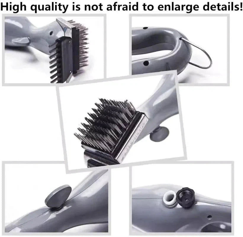Barbecue Grill Outdoor Steam Cleaning Brush BBQ Cleaner Charcoal Scraper by Bowlift