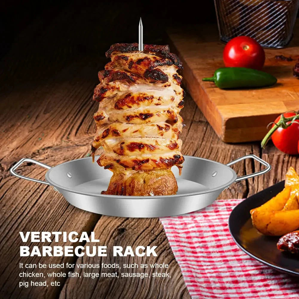 Barbecue Grilling Rack Chicken Roaster Rack With Bowl BBQ Grill by Bowlift