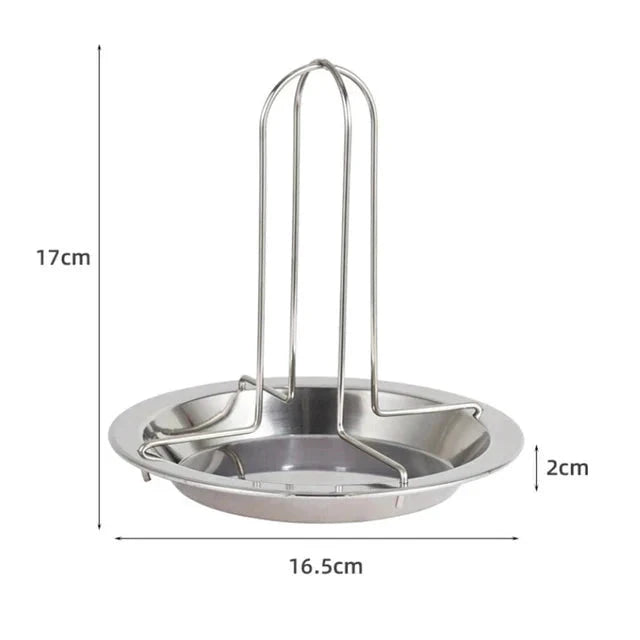 Barbecue Grilling Rack Chicken Roaster Rack With Bowl BBQ Grill by Bowlift