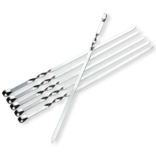 Barbecue Meat String Skewers Chunks Of Meat Stainless Steel Stick by Bowlift