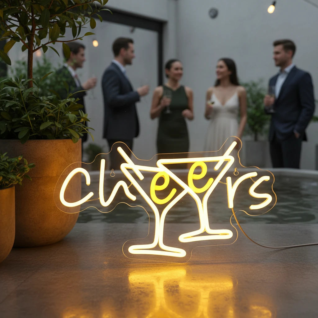 Cheers Neon Sign for Pub Party Club Bar Decor by Neonchics