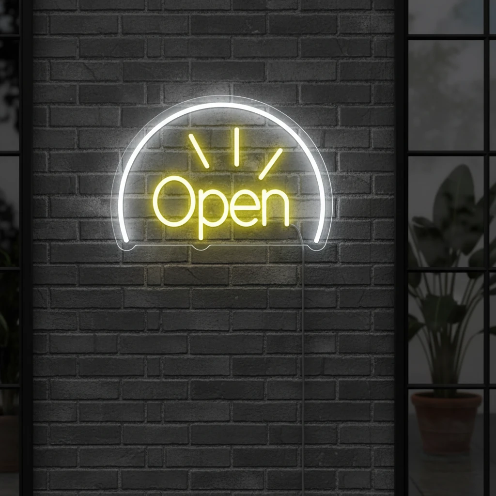 Open Neon Sign Shop&Bar Open Led Sign by Neonchics
