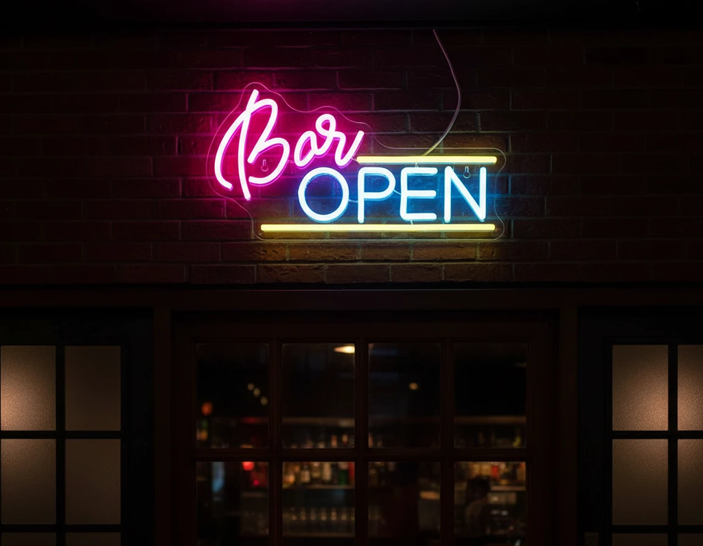 Bar Open Neon Sign for Bar Party Decor by Neonchics