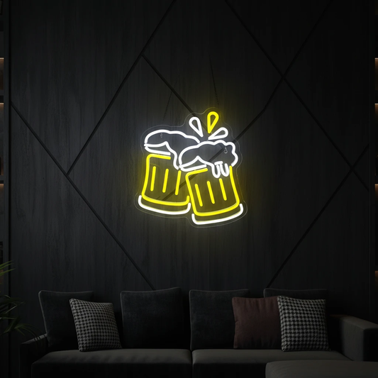 Beer Cheers Neon Sign by Neonchics