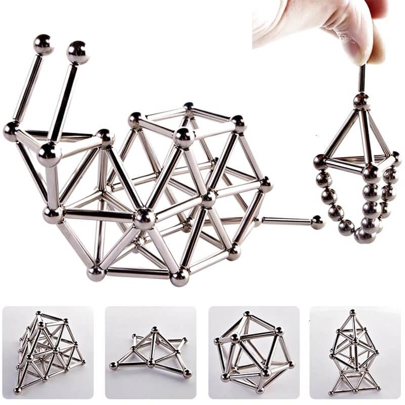 Magnetic Sticks - Creative Building Game - Children by BowLift