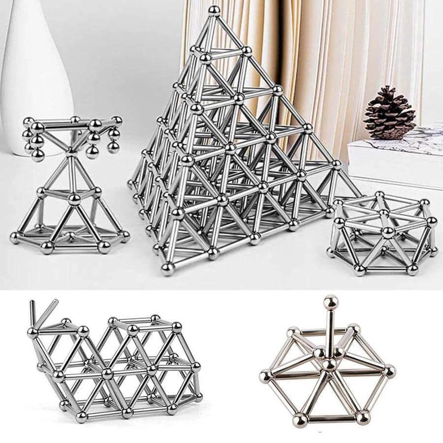 Magnetic Sticks - Creative Building Game - Children by BowLift