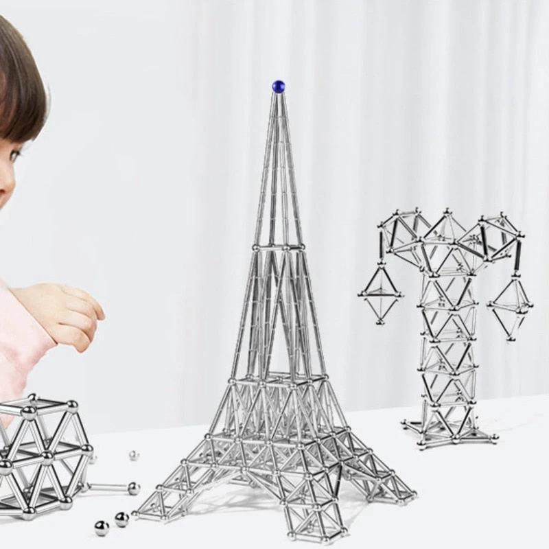 Magnetic Sticks - Creative Building Game - Children by BowLift