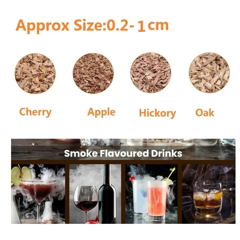BBQ Flavoring Chips for Smoker Grill Kiln-Dried Natural Smoking Wood by Bowlift
