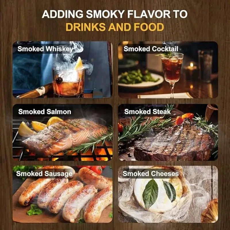 BBQ Flavoring Chips for Smoker Grill Kiln-Dried Natural Smoking Wood by Bowlift