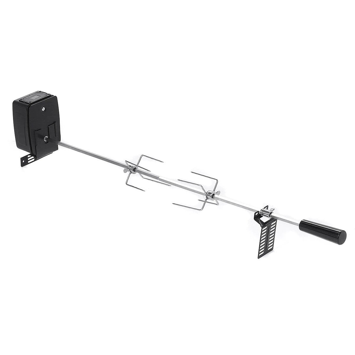 BBQ Grill Motor Meat Forks Set Automatic Spit Rod Rotisserie Kit by Bowlift