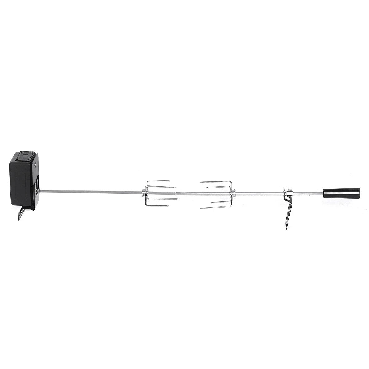 BBQ Grill Motor Meat Forks Set Automatic Spit Rod Rotisserie Kit by Bowlift
