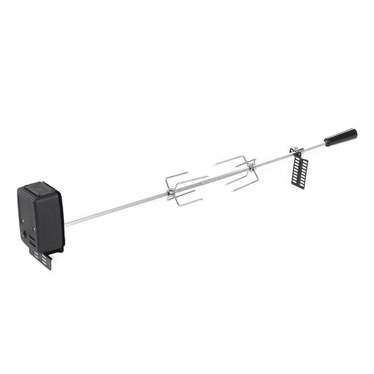 BBQ Grill Motor Meat Forks Set Automatic Spit Rod Rotisserie Kit by Bowlift