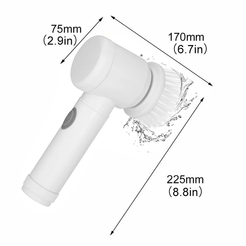 Rechargeable electric cleaning brush Saker by Bowlift