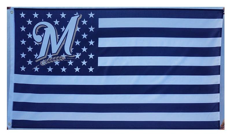 Milwaukee Brewers Flag-3x5FT Banner-100% polyester by flagsshop