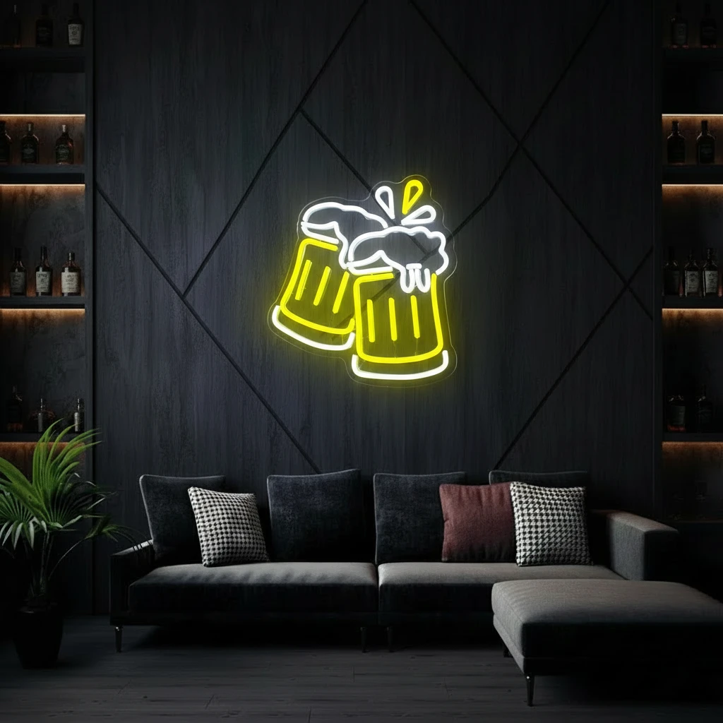 Beer Cheers Neon Sign by Neonchics