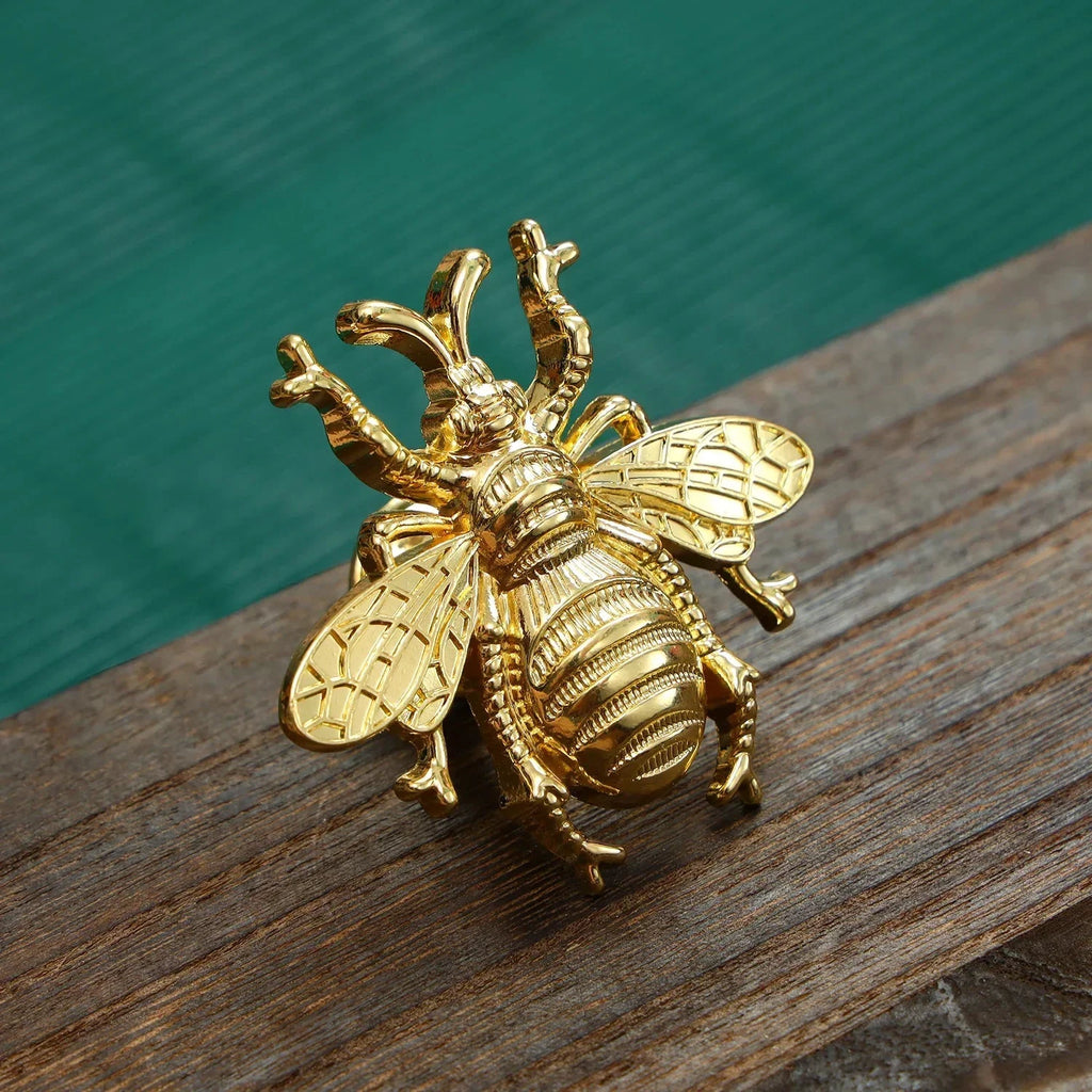 Bee Shape Cabinet Knob Kitchen Decorative Wardrobe Drawer Handle Pull by Bowlift