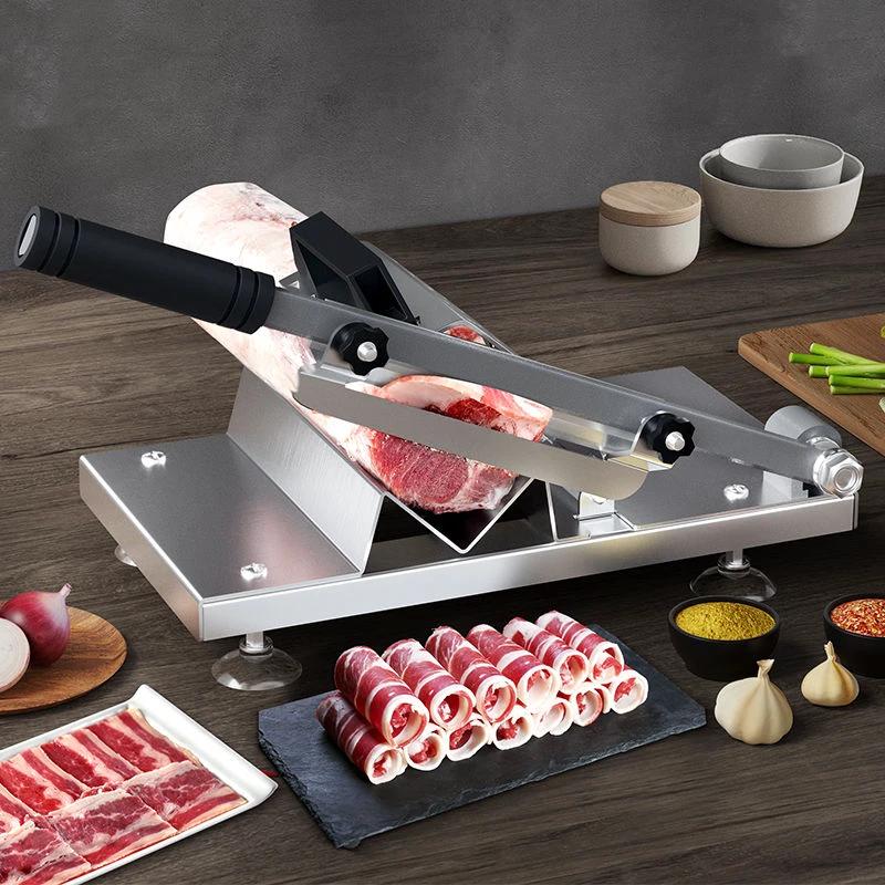 Beef Herb Mutton Rolls Cutter Meat Slicer Frozen Meat Cutting Machine by Bowlift