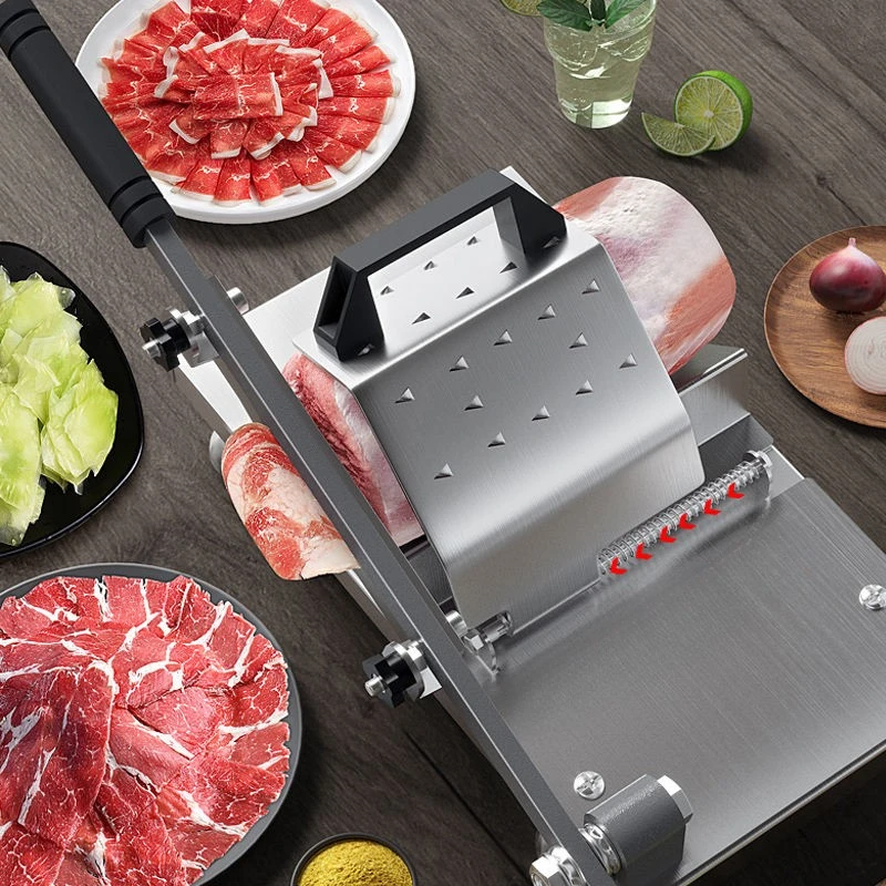 Beef Herb Mutton Rolls Cutter Meat Slicer Frozen Meat Cutting Machine by Bowlift