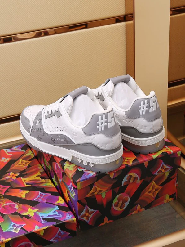 Luxury Trainer Skate Sneakers Shoes #54 Signature Gray White by Air Jordan