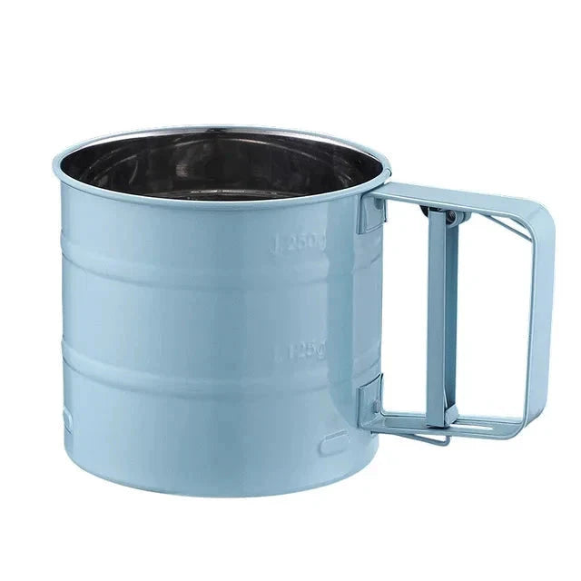 Big Size Stainless Steel Hand-held Semi-automatic Flour Sifter Cup by Bowlift