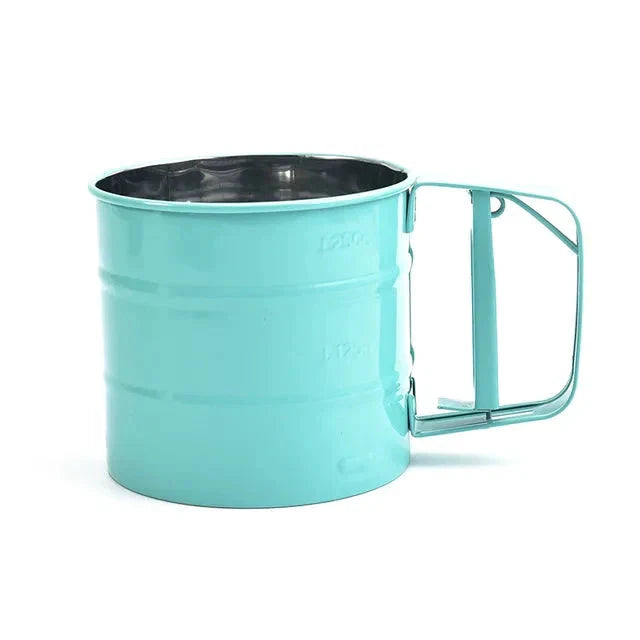 Big Size Stainless Steel Hand-held Semi-automatic Flour Sifter Cup by Bowlift
