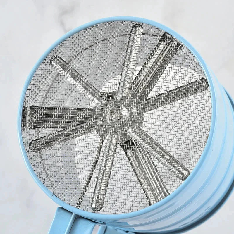 Big Size Stainless Steel Hand-held Semi-automatic Flour Sifter Cup by Bowlift