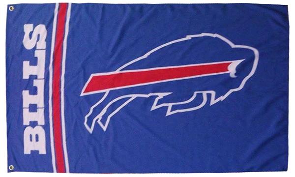 Buffalo Bills Flag-3x5FT NFL Buffalo Bills Banners -100% polyester-Stripes-Champions-super bowl by flagsshop