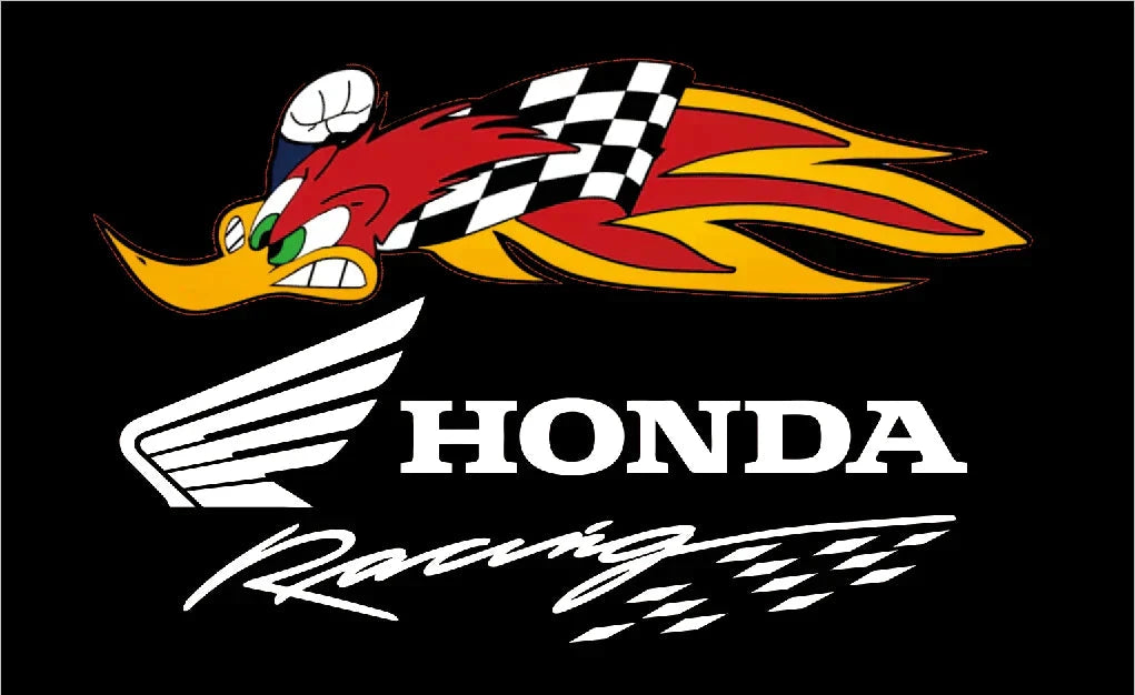 Honda Flag- Woody woodpecker Flag -2x3 ft Banner & 3x5 ft by flagsshop