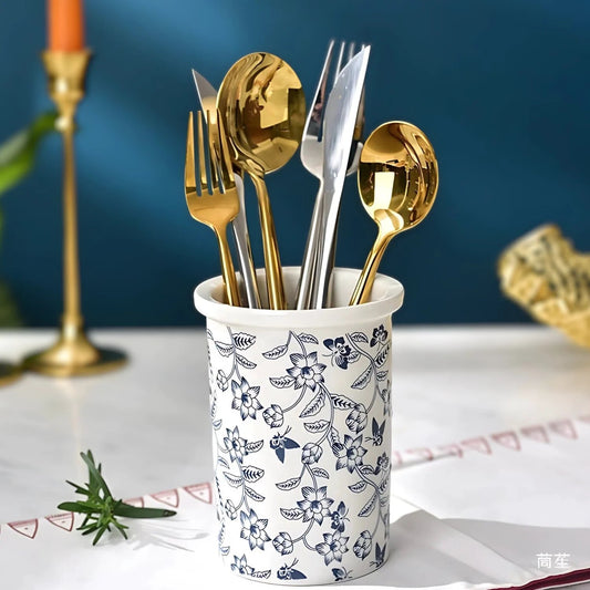 Bloomfield Ceramic Utensil Holder Crock by Casa & Beyond