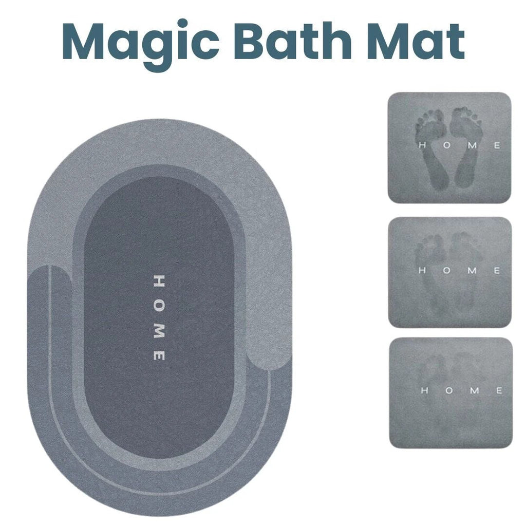 Magic Bath Mat - Super Absorbent Non-Slip Mat by Casa & Beyond