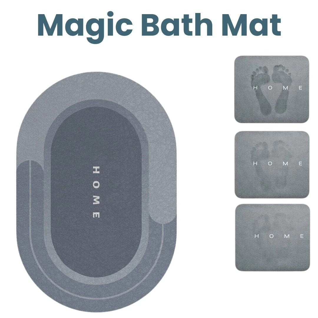 Magic Bath Mat - Super Absorbent Non-Slip Mat by Casa & Beyond