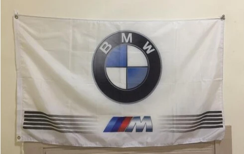 BMW flag for car racing-3x5 FT-100% polyester Banner-Vertical by flagsshop