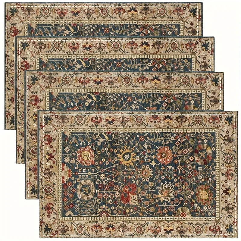 Bohemian Ethnic Woven Placemats Heat-Resistant Kitchen Table Mat by Bowlift