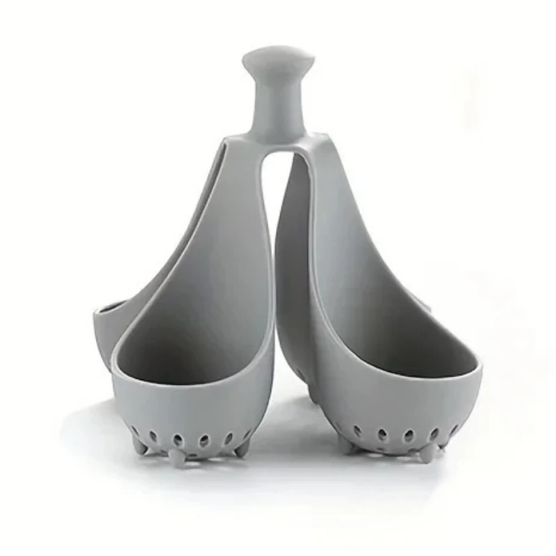 Boiled Egg Holder Silicone Egg Steamer Tray with Anti-Scald Handle by Bowlift
