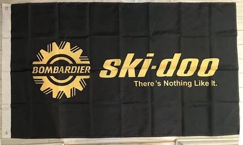 Ski Doo Bombardier Flag-3x5FT BRP Banner-100% polyester-2 Metal Grommets by flagsshop