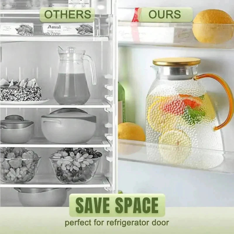 Borosilicate Glass Pitcher With Handle And Lid Ice Tea Glass Pitcher by Bowlift