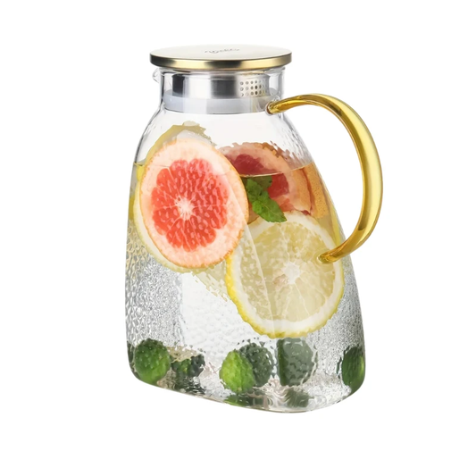 Borosilicate Glass Pitcher With Handle And Lid Ice Tea Glass Pitcher by Bowlift