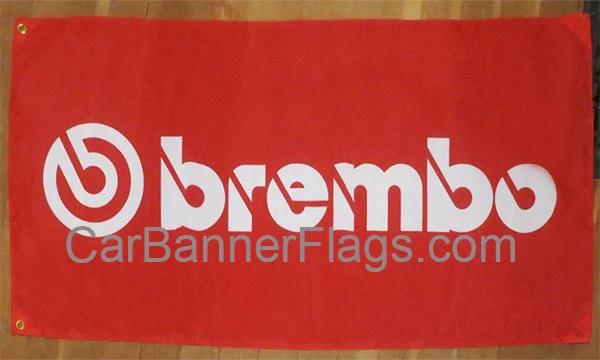 Brembo Flag-3x5 FT Banner-100% polyester-2 Metal Grommets by flagsshop