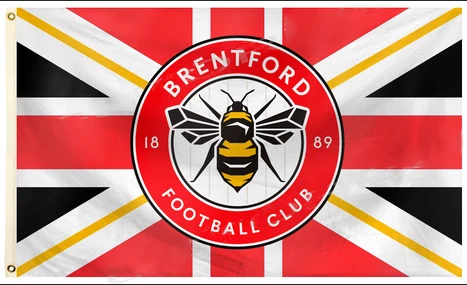 Brentford FC Flag -3X5FT by flagsshop