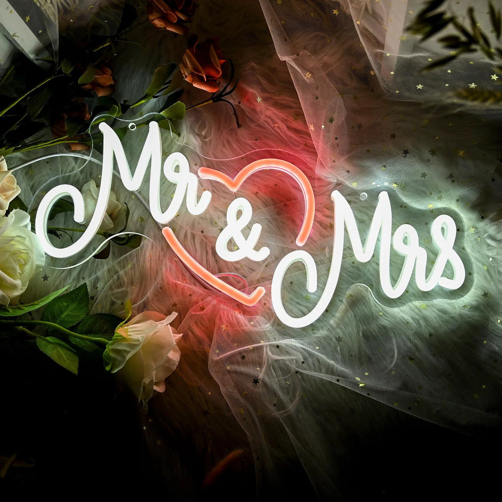 Mr&Mrs Love Neon Sign by Neonchics
