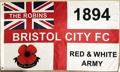 Bristol City FC Football Club Flag-3x5 Banner-100% polyester by flagsshop