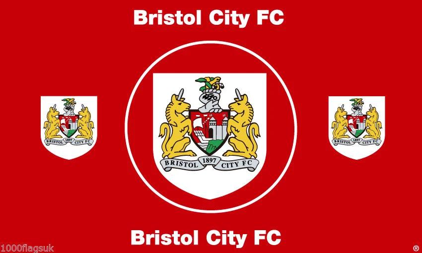 Bristol City FC Football Club Flag-3x5 Banner-100% polyester by flagsshop