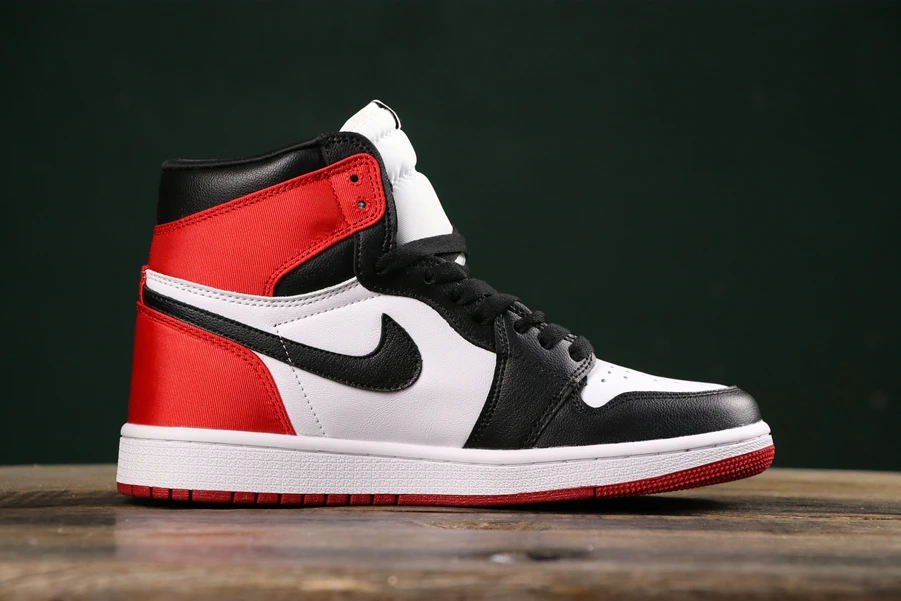 Air Jordan 1 Retro High Satin Black Toe by Air Jordan