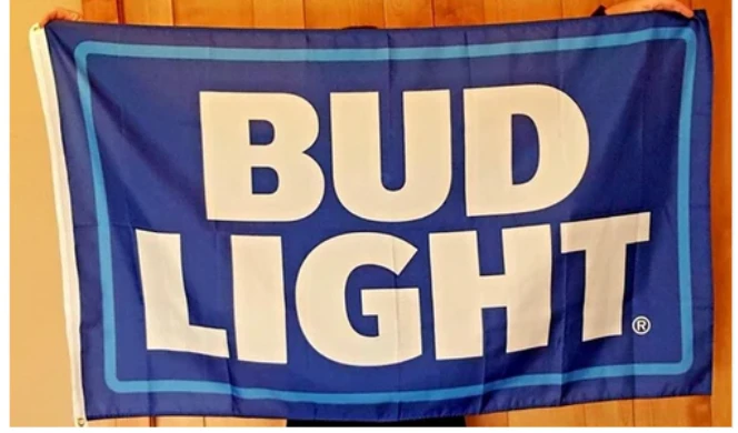 Budweiser Flag-3x5 Brewery Banner-100% polyester-bud light with can-Double sided flag by flagsshop